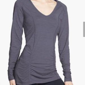 Zella long sleeve hoodie workout shirt